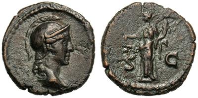 Cuadrante anónimo acuñado entre Domiciano a Antonino Pío. S C. Aequitas. Roma 2531772.m