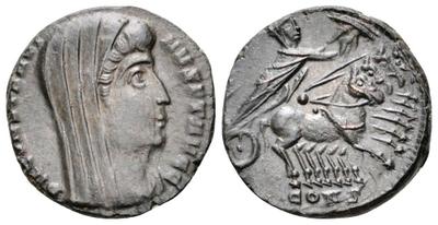 AE4 póstumo de Constantino I. Cuádriga 3223211.m