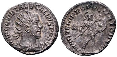 Antoniniano de Treboniano Galo. MARTEM PRO [PVGN] ATOREM. Antioquía 3645446.m