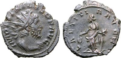 Antoniniano de Tétrico I. LAETITIA AVG N. Alegría a izq. Trier 5660675.m