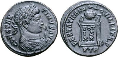 AE3 de Constantino I. BEATA TRANQVILLITAS 7411961.m