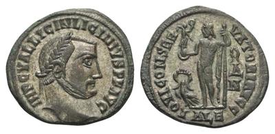 Nummus/Follis de Licinio I - IOVI CONSERVATORI AVGG - Alejandria 3781715.m