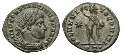 Nummus de Constantino I. SOLI INVICTO COMITI. Ticino?. 5161412.m