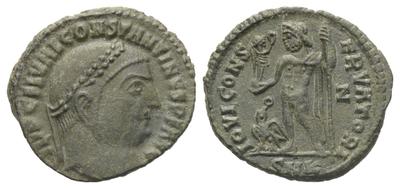 Nummus a nombre de Constantino I. IOVI CONSERVATORI. Cycico 8302196.m