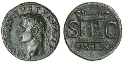 As Imitativo de Augusto divinizado por Tiberio. PROVIDENT / S C. 4395321.m